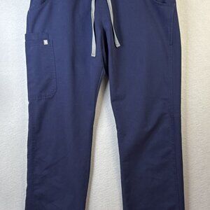 FIGS Scrub Pants Womens‎ L T 34x32 Blue Technical Collection Nurse Aide T21004T